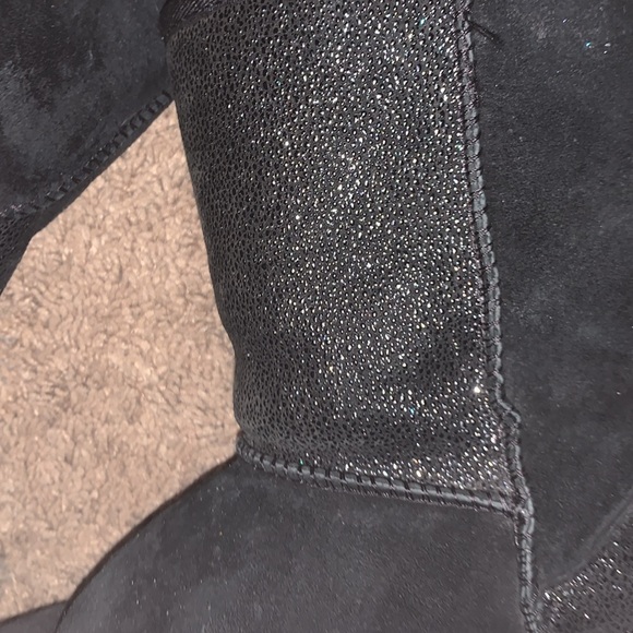 Black Women’s  UGG Boots Sz 7 1/2” w/ Glitter - Picture 10 of 10